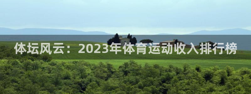 意昂2体育注册代理：体坛风云：2023年体育运动收入排行榜