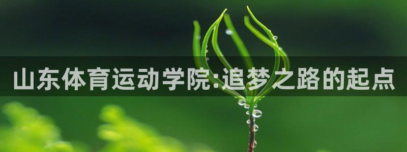 意昂体育2：山东体育运动学院:追梦之路的起点