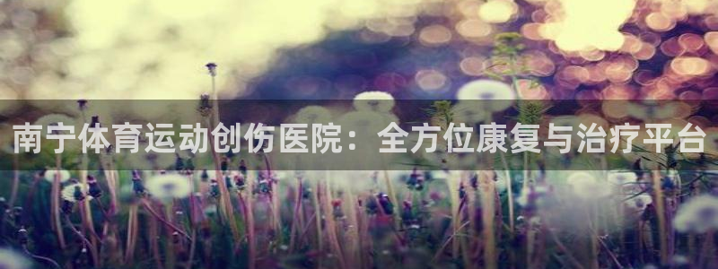 意昂体育2：南宁体育运动创伤医院：全方位康复与治疗平台